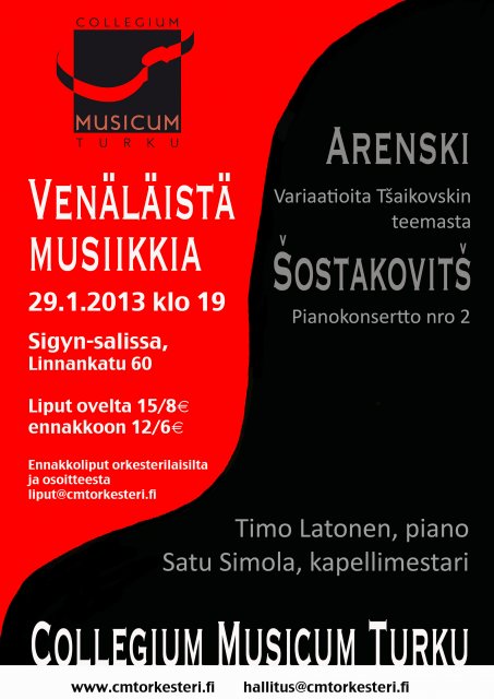 Venäläistä musiikkia 29.1.2013